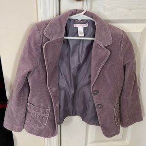 Like new Janie and Jack light purple velvet blazer!